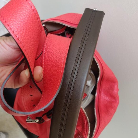 Auth Louis Vuitton Selene Pm Like New Orange Mahina - Picture 9 of 10